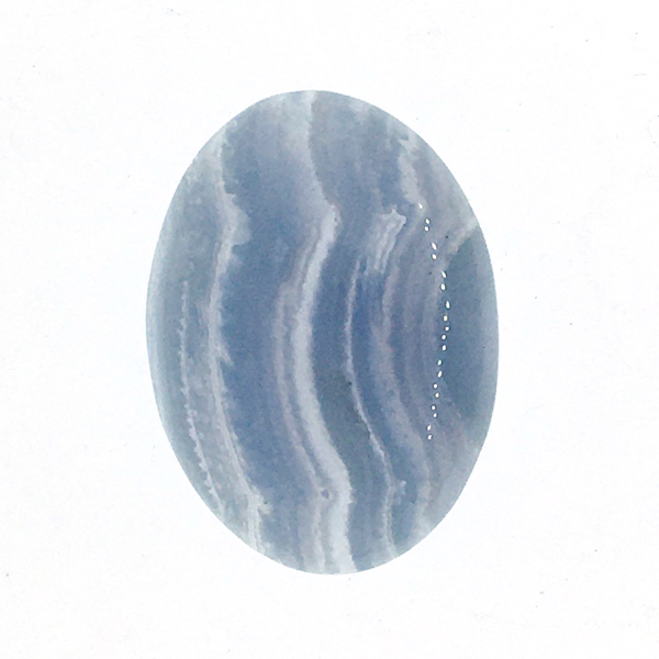 ブルーレースアゲート(Bluelace agate) ラウンドカボション