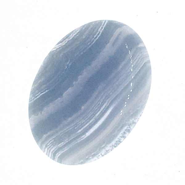 ブルーレースアゲート(Bluelace agate) ラウンドカボション