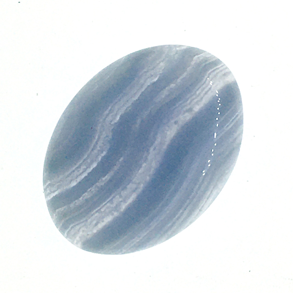 ブルーレースアゲート(Bluelace agate) ラウンドカボション