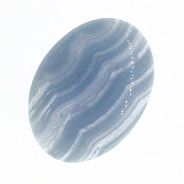 ブルーレースアゲート(Bluelace agate) ラウンドカボション