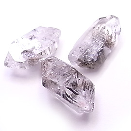 cq-nh-s/クリスタル水晶(rough quartz)/ラフロック片穴パーツ/約3～8mm 