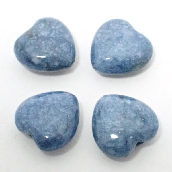 クォーツァイト(染め)/ハートビーズパーツ