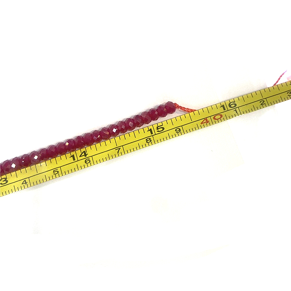 ルビー紅玉ビーズパーツ