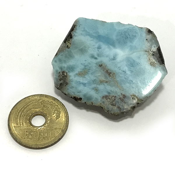 天然無処理 ラリマー 原石 142.6g - 素材/材料