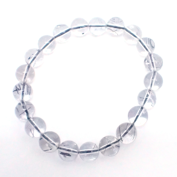 ブラックルチルクォーツ(Black Rutile quartz)天然石ビーズ 販売
